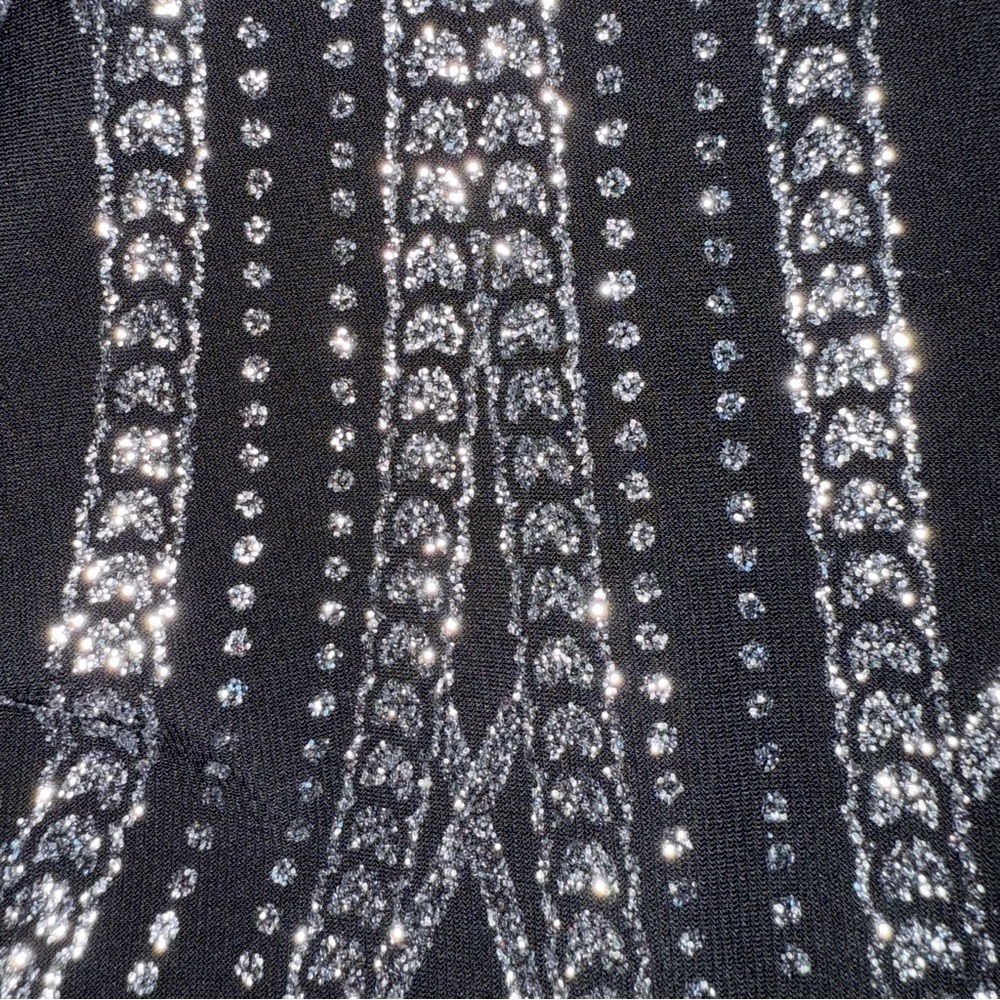 Speechless Dress Juniors 15 Black Silver Glitter Halter Bodycon NWT Holiday NYE - Picture 7 of 16